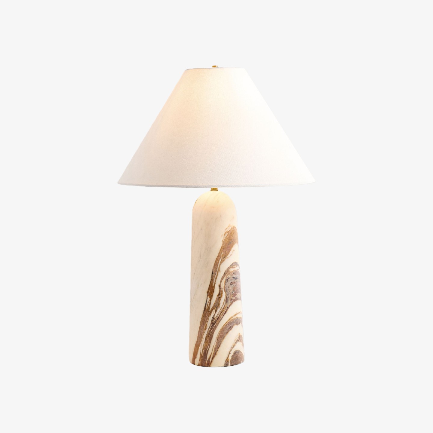 Albi Minimalist Marble Table Lamp - Elegant Fabric Shade Suitable for Any Room T617