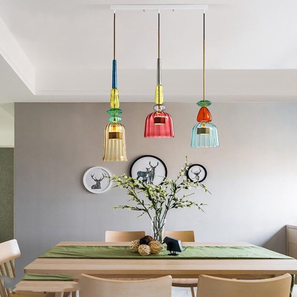 Nordic Colorful Lollipop Glass Pendant Light S97
