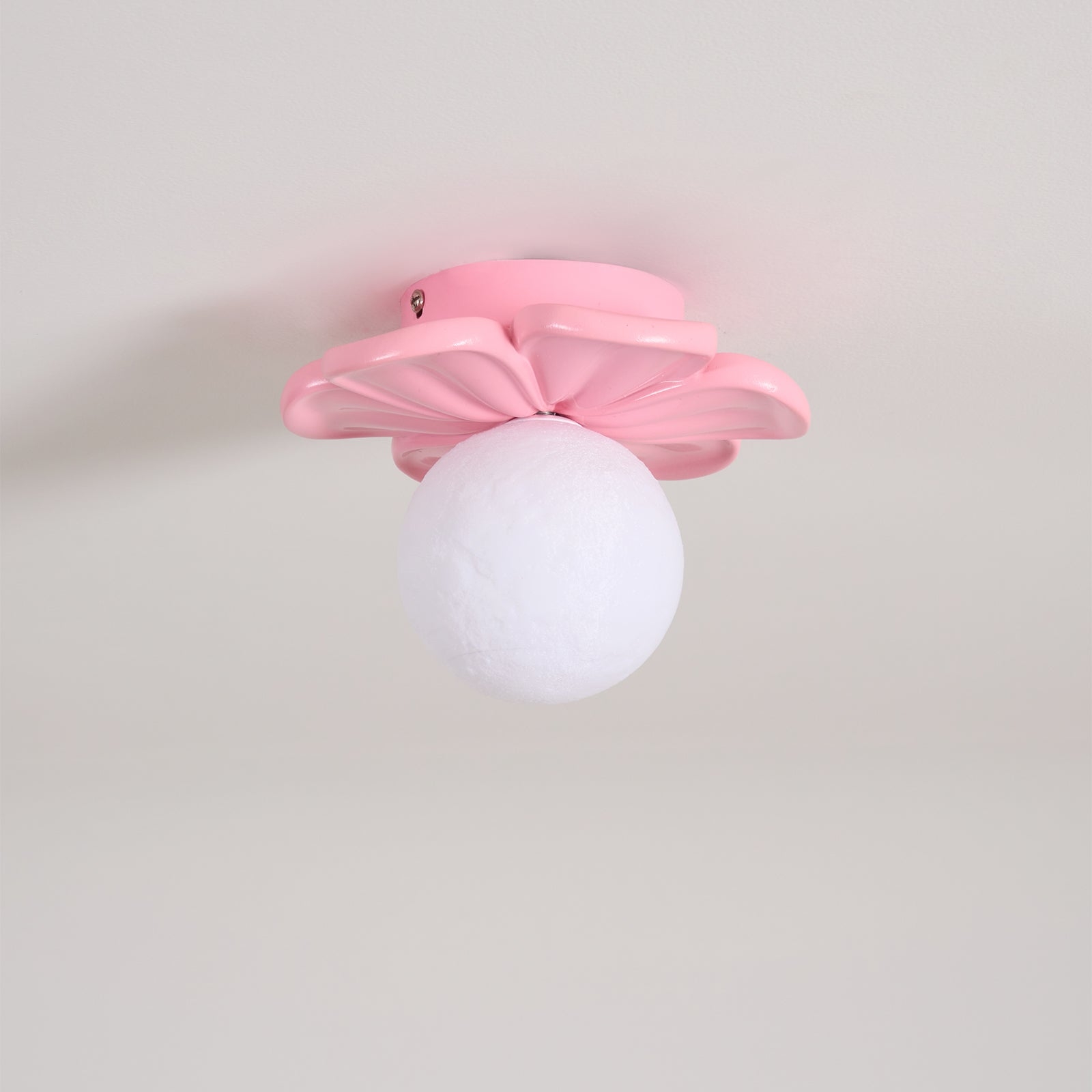 Cream Bloom Flower Ceiling Lamp D408