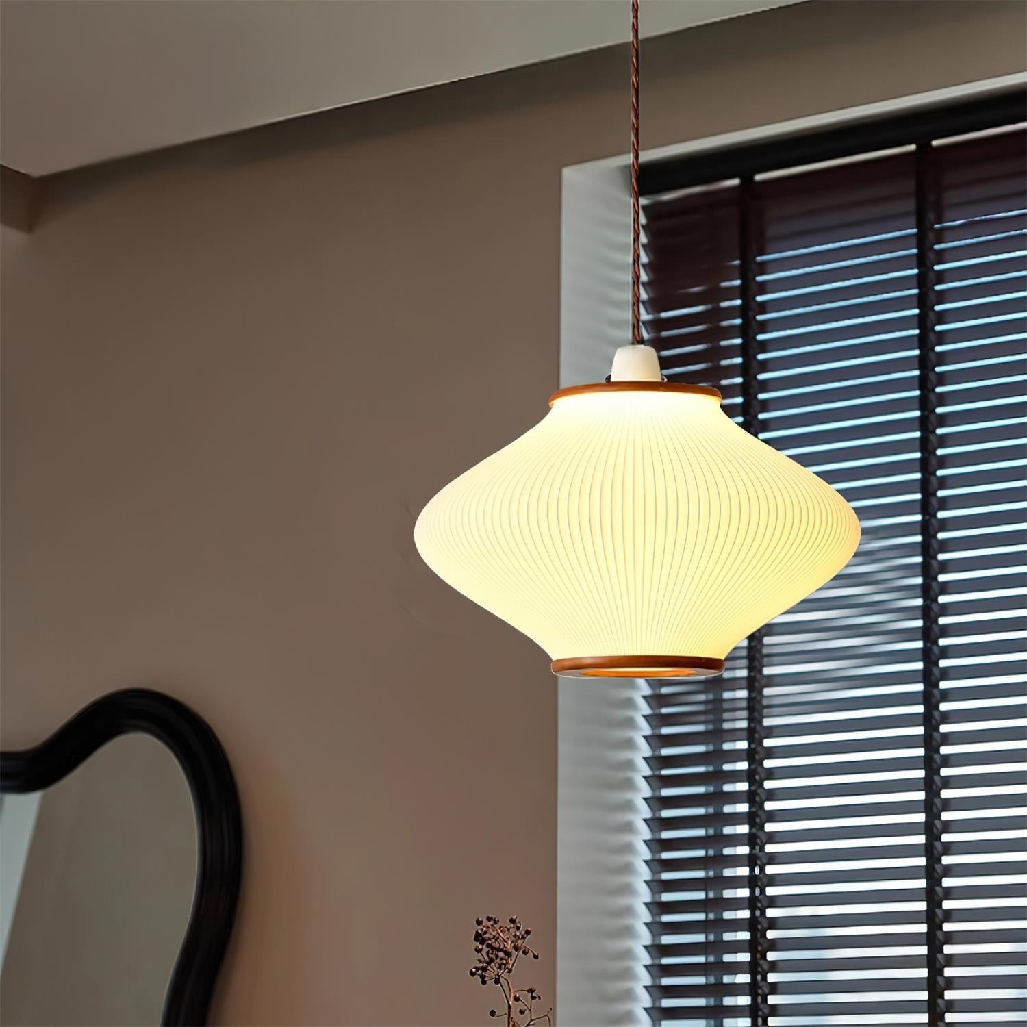 French Style Pine Bell Pendant Lamp M359