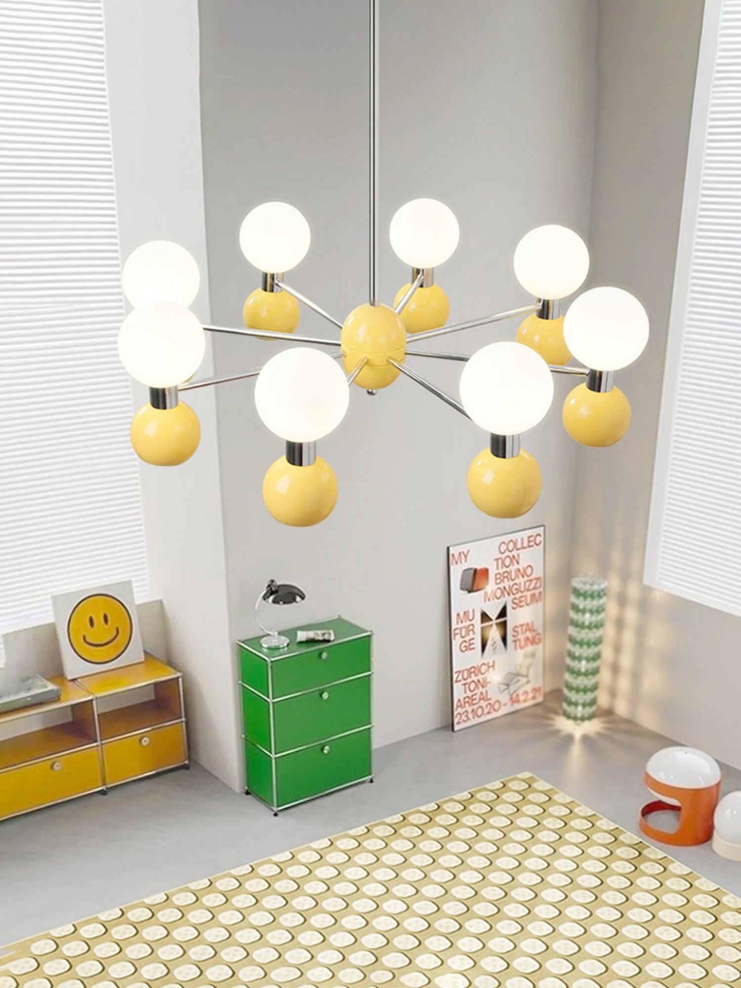Modern Minimalist Multiple Head Metal Chandelier M313