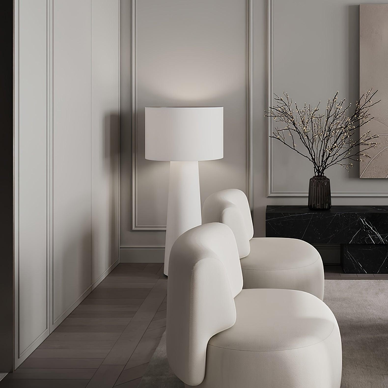 Column Fabric Floor Lamp Suitable For Living Room M76