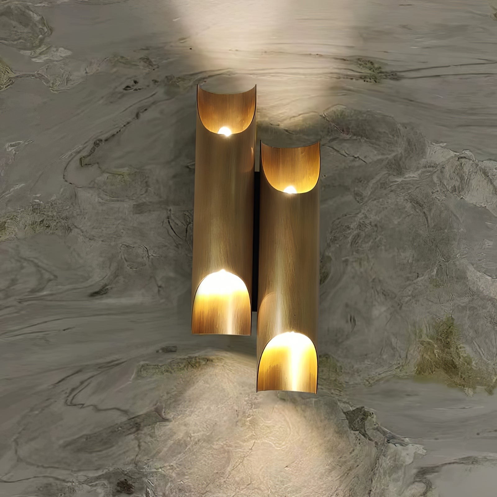 Brass Double Tube Wall Lamp M83