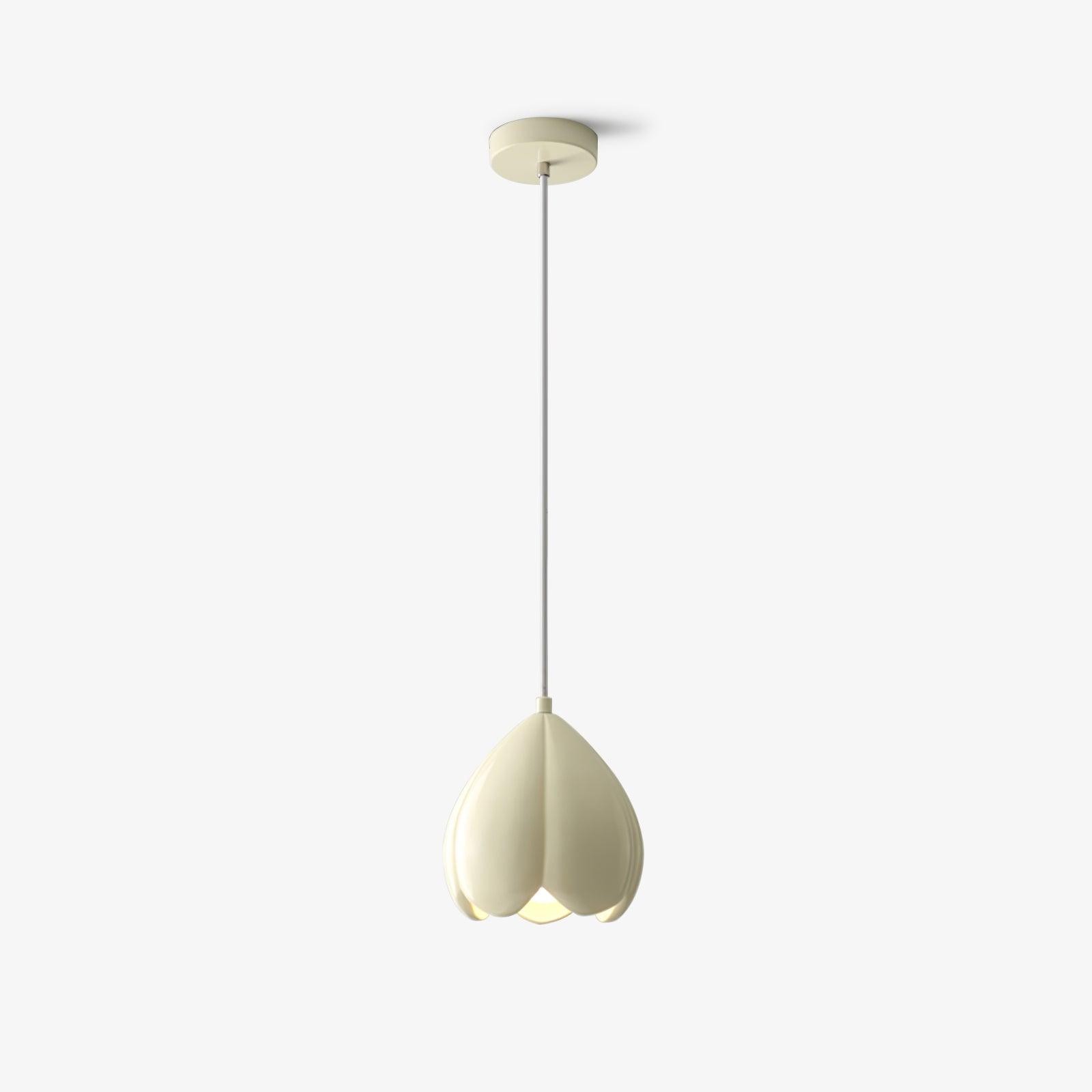 Cream Color Resin Pod Pendant Lamp M475
