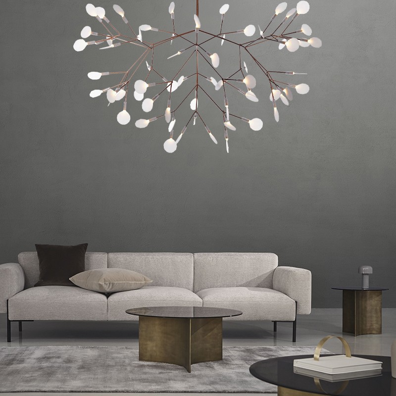 Scandinavian Branching LED Chandelier for Living Room