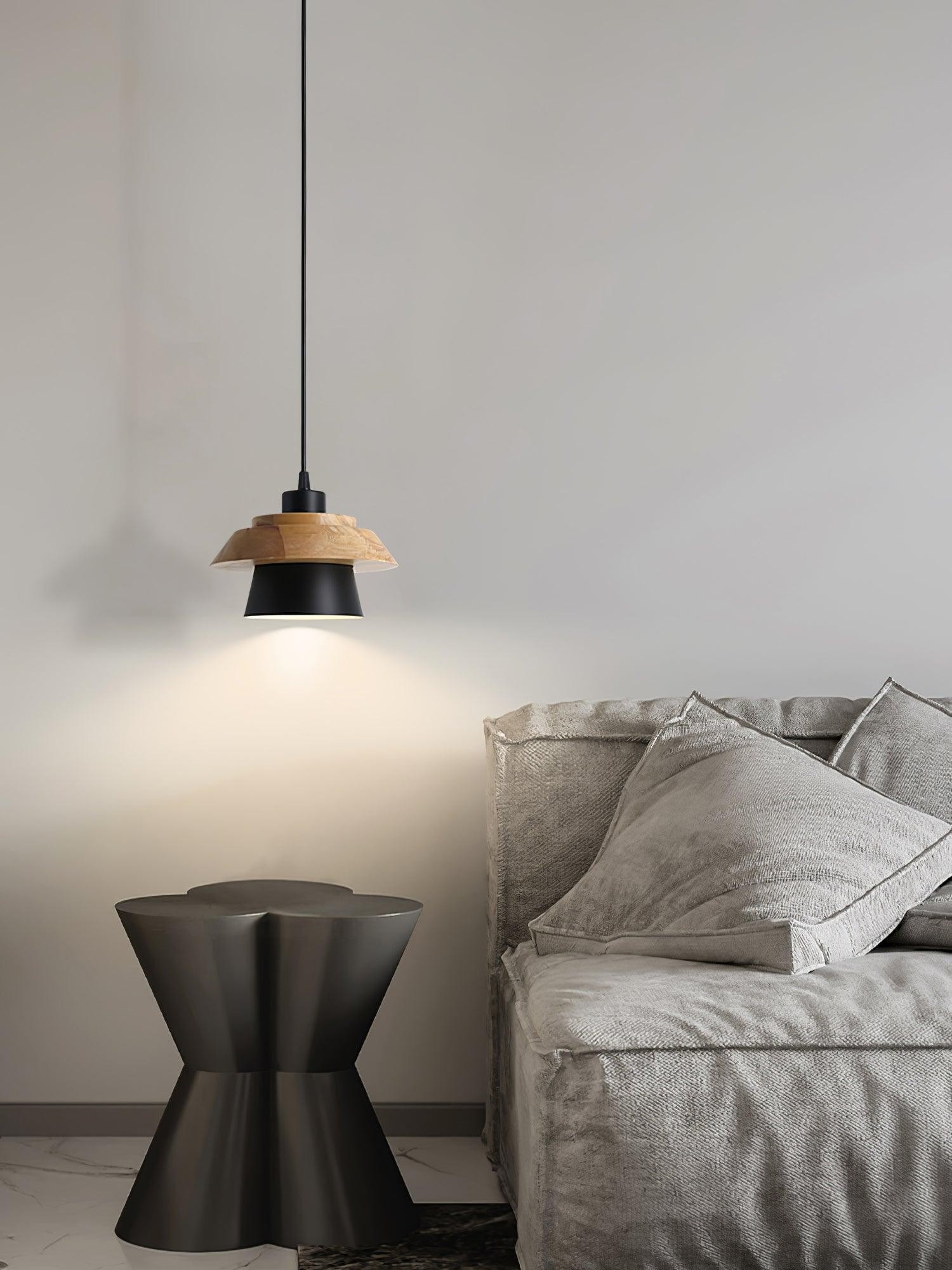Stone Wood Pendant Lamp M419