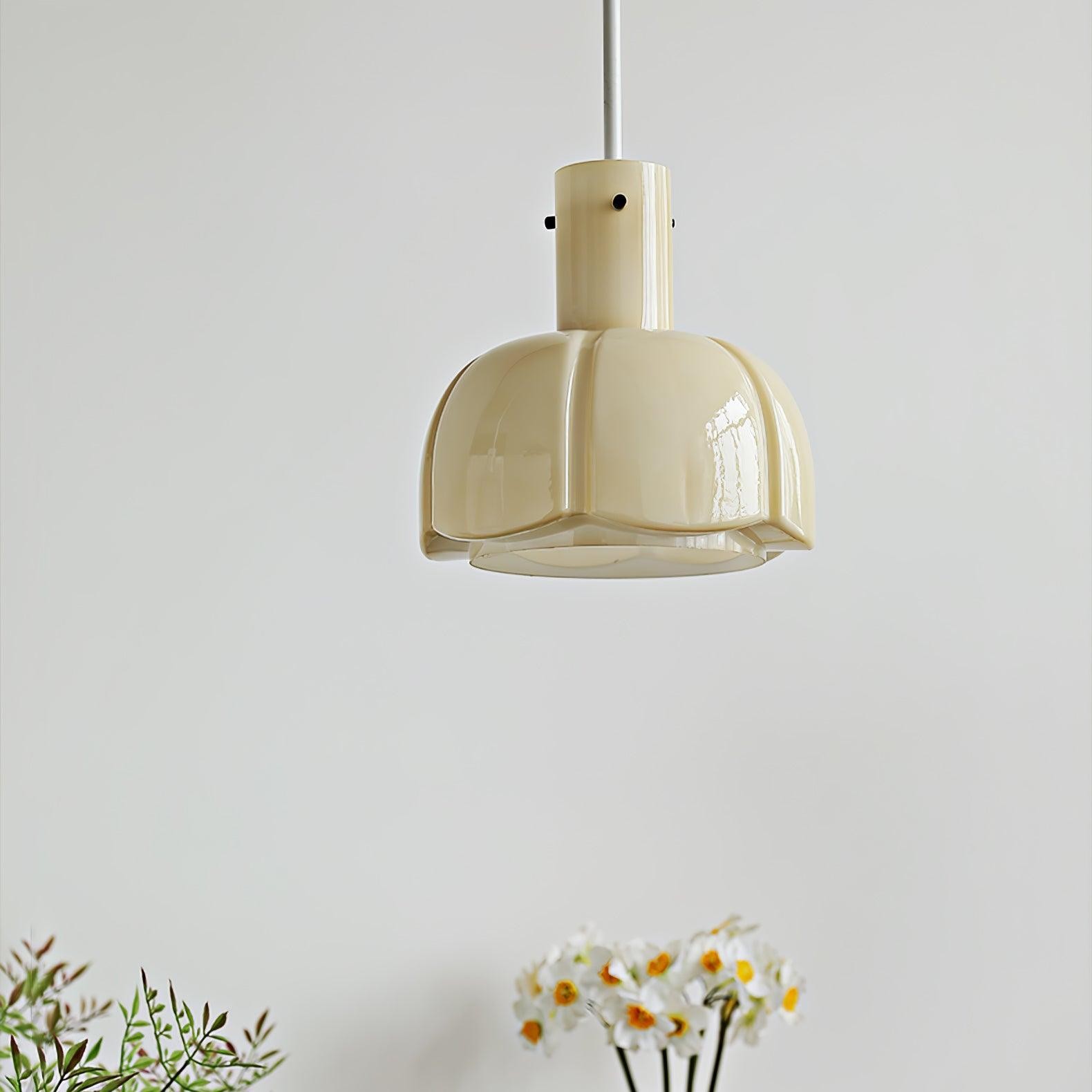 Medieval Style Glass Bud Pendant Lamp M457