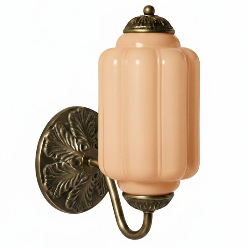Eloise Vintage Sconce With Milk Glass Shade For Bedroom Or Hallway S194