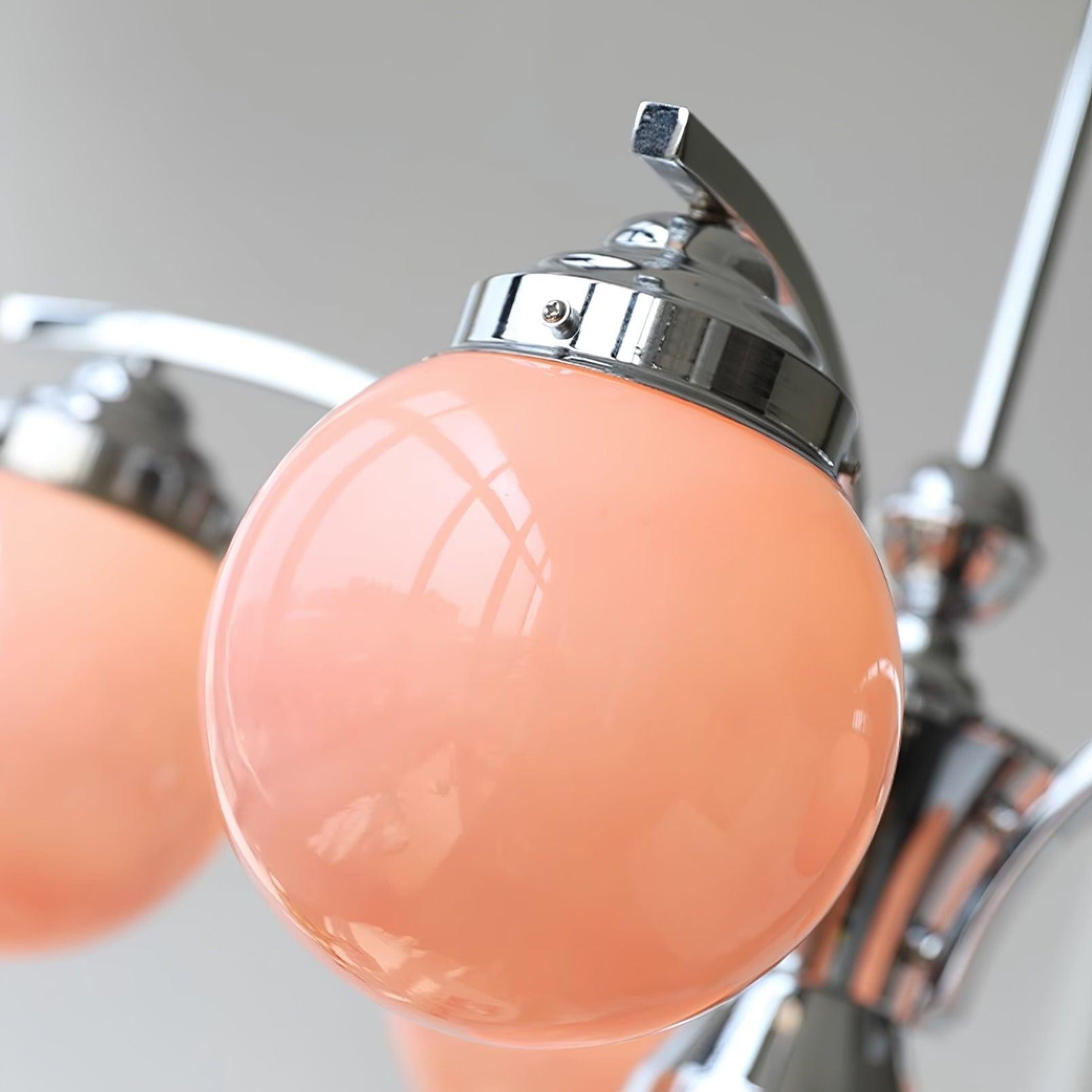 French Elegant Glass Orb Chandelier M531