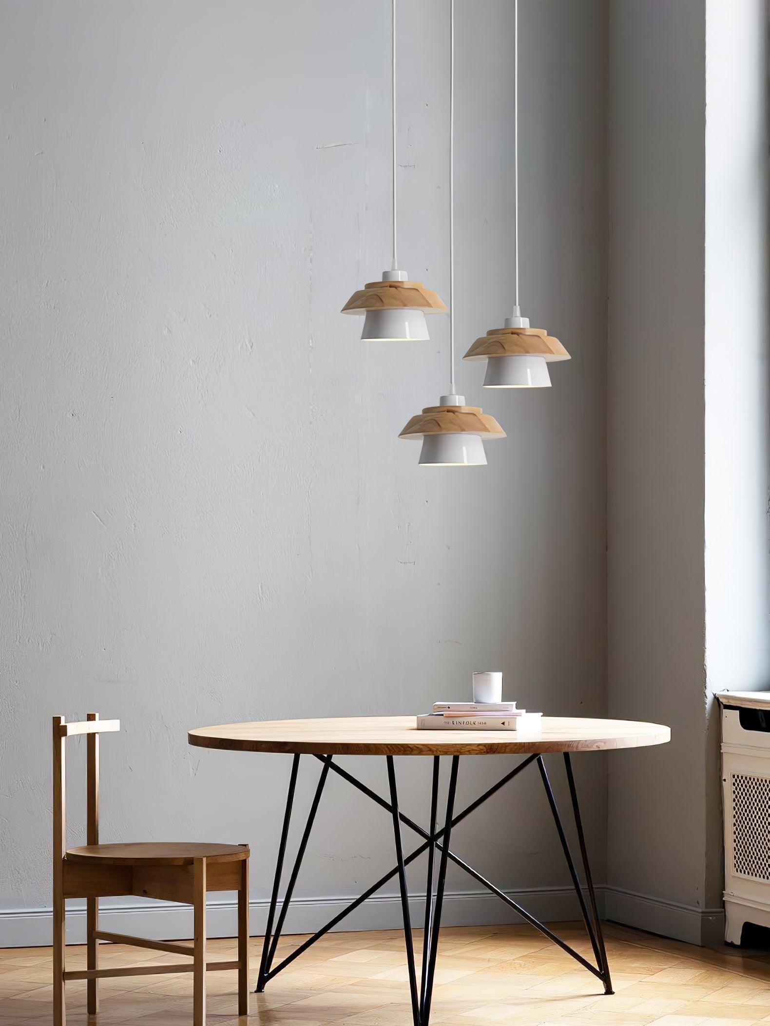 Stone Wood Pendant Lamp M419