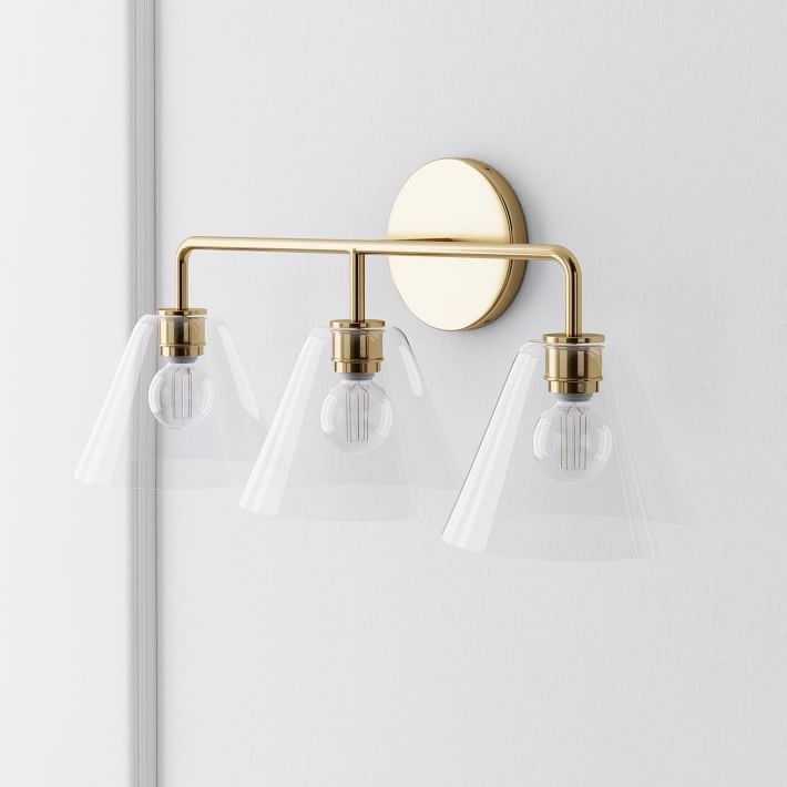 Conica Cone Wall Sconce - 1, 2, 3-Light Modern Glass Lighting T235