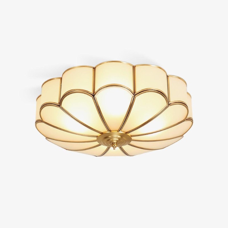 Vintage Flower Shape Glass Recessed Ceiling Light S131