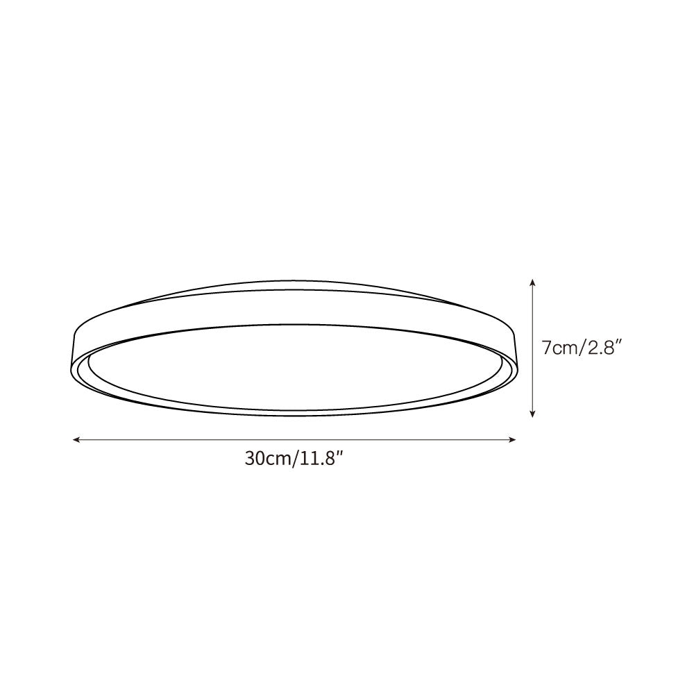Ultra-thin Round Travertine Ceiling Lamp D690
