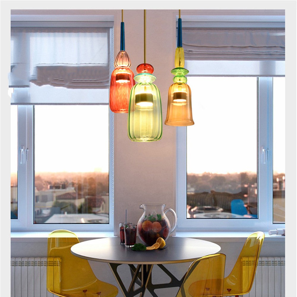 Nordic Colorful Lollipop Glass Pendant Light S97