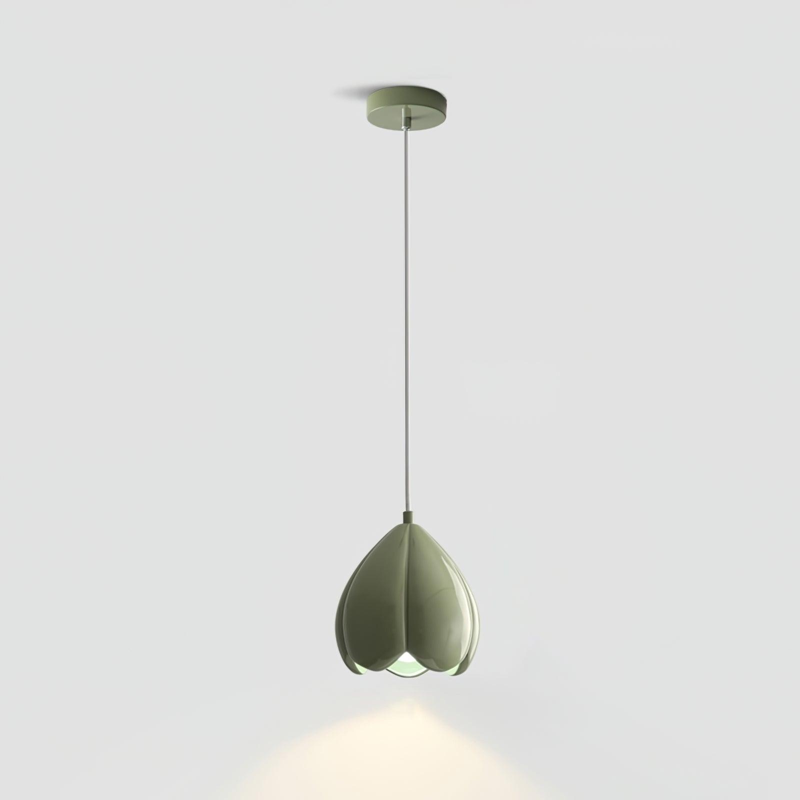 Cream Color Resin Pod Pendant Lamp M475
