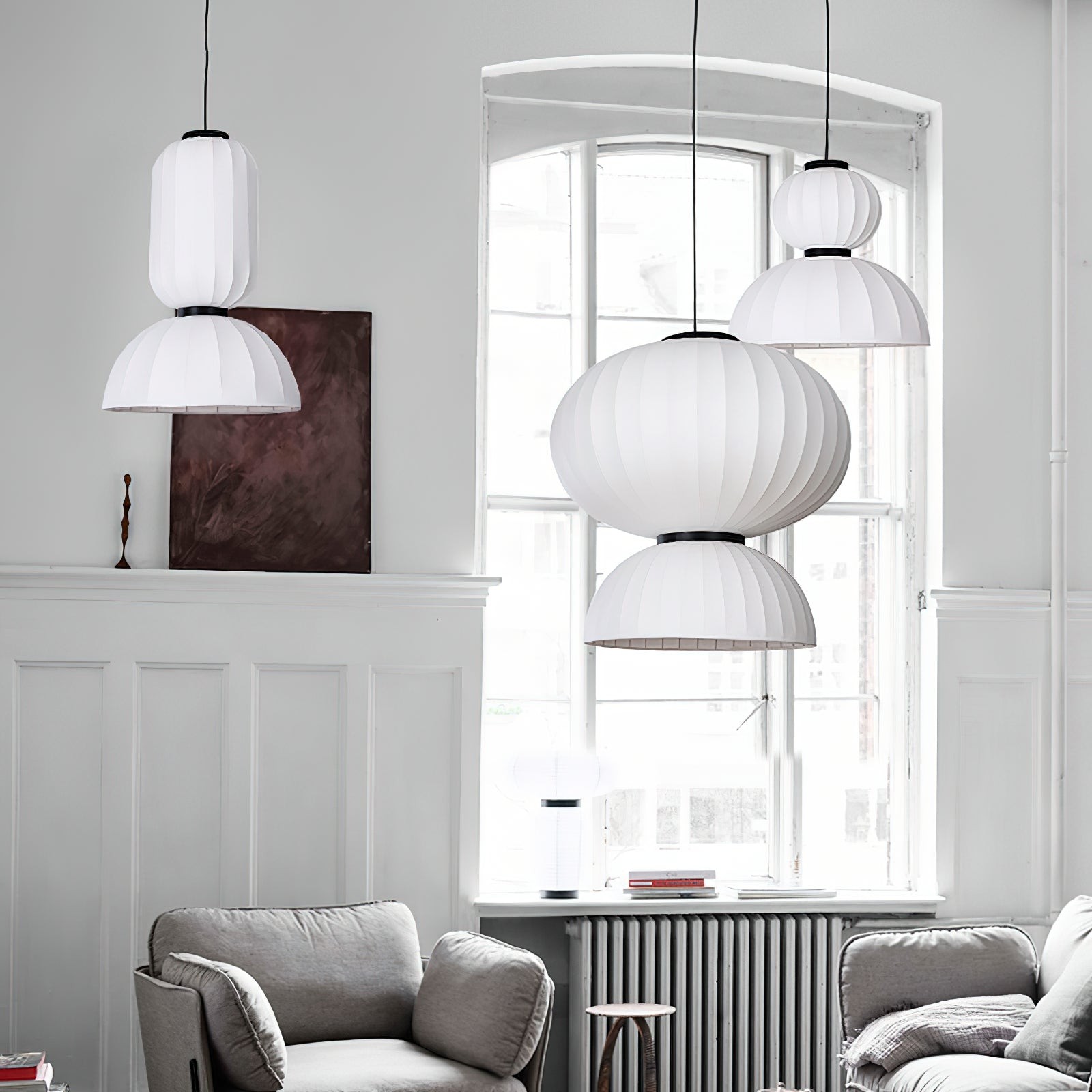 Mulberry Silk Lantern Pendant Light M536