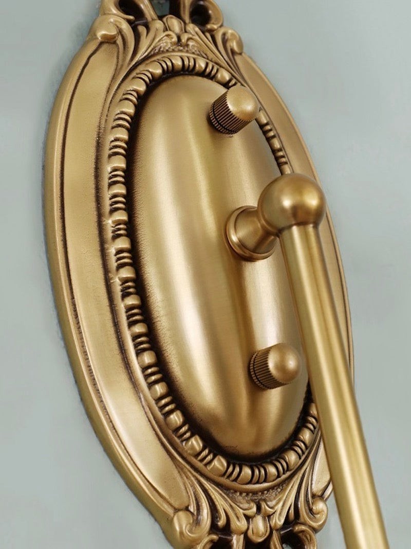 Elaris Elegant Fabric Copper Wall Sconce – Luxury European Style T447