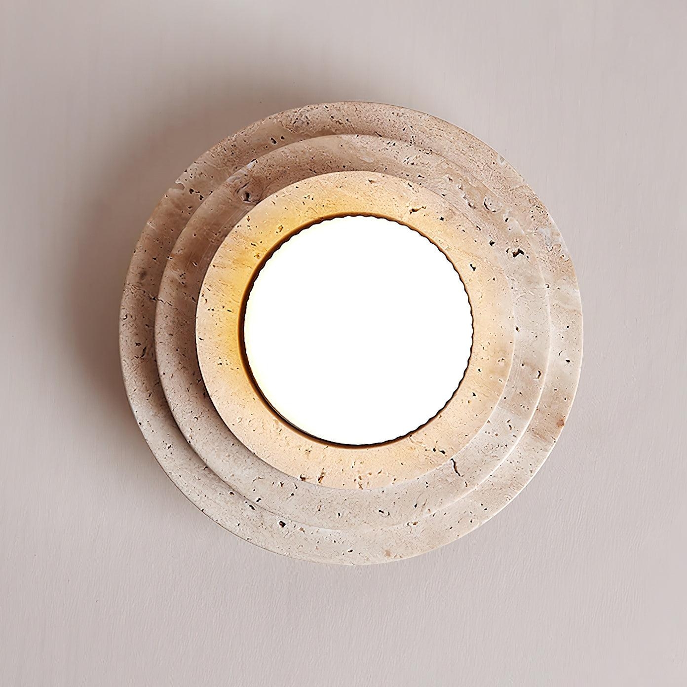 Aperture Travertine Ceiling Light D895