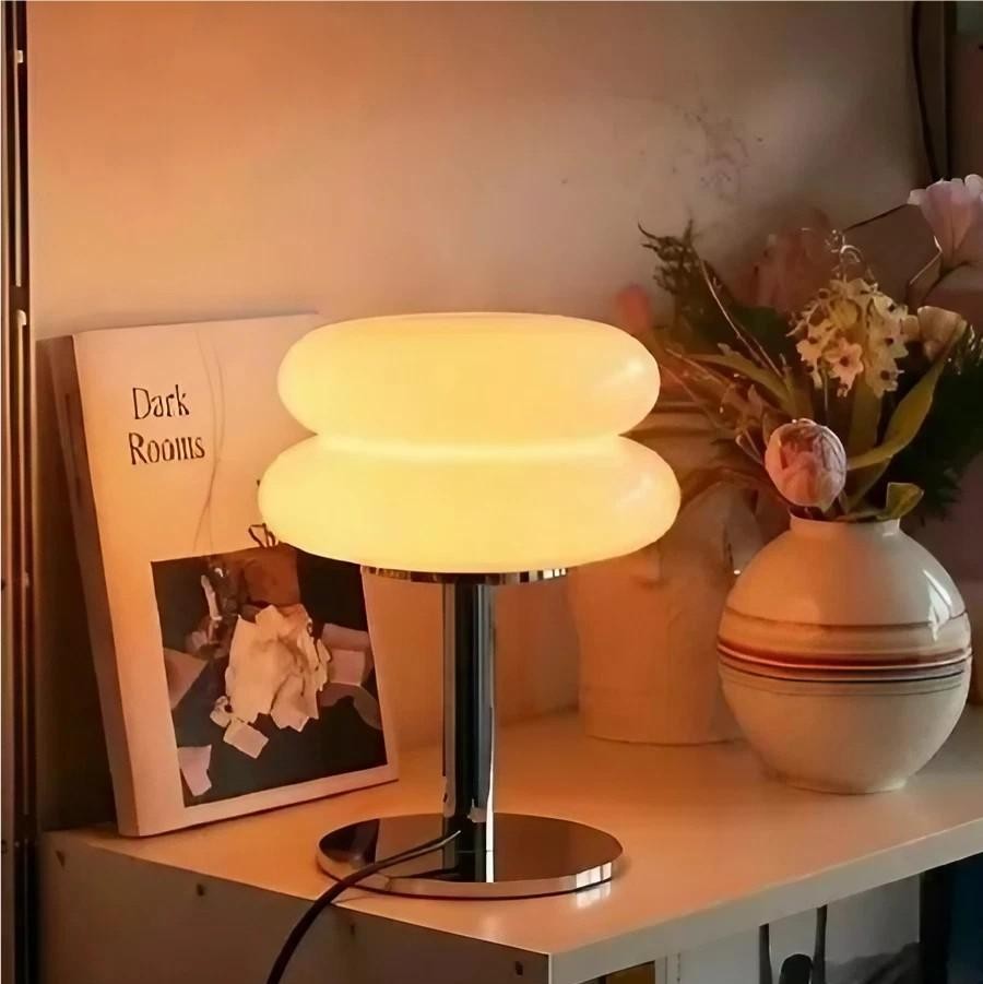 Bauhaus Lollipop Ripple Glass Table Lamp S18