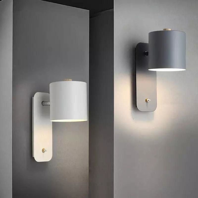 Swivel Cylinder Wall Mounted Night Light For Bedroom S27