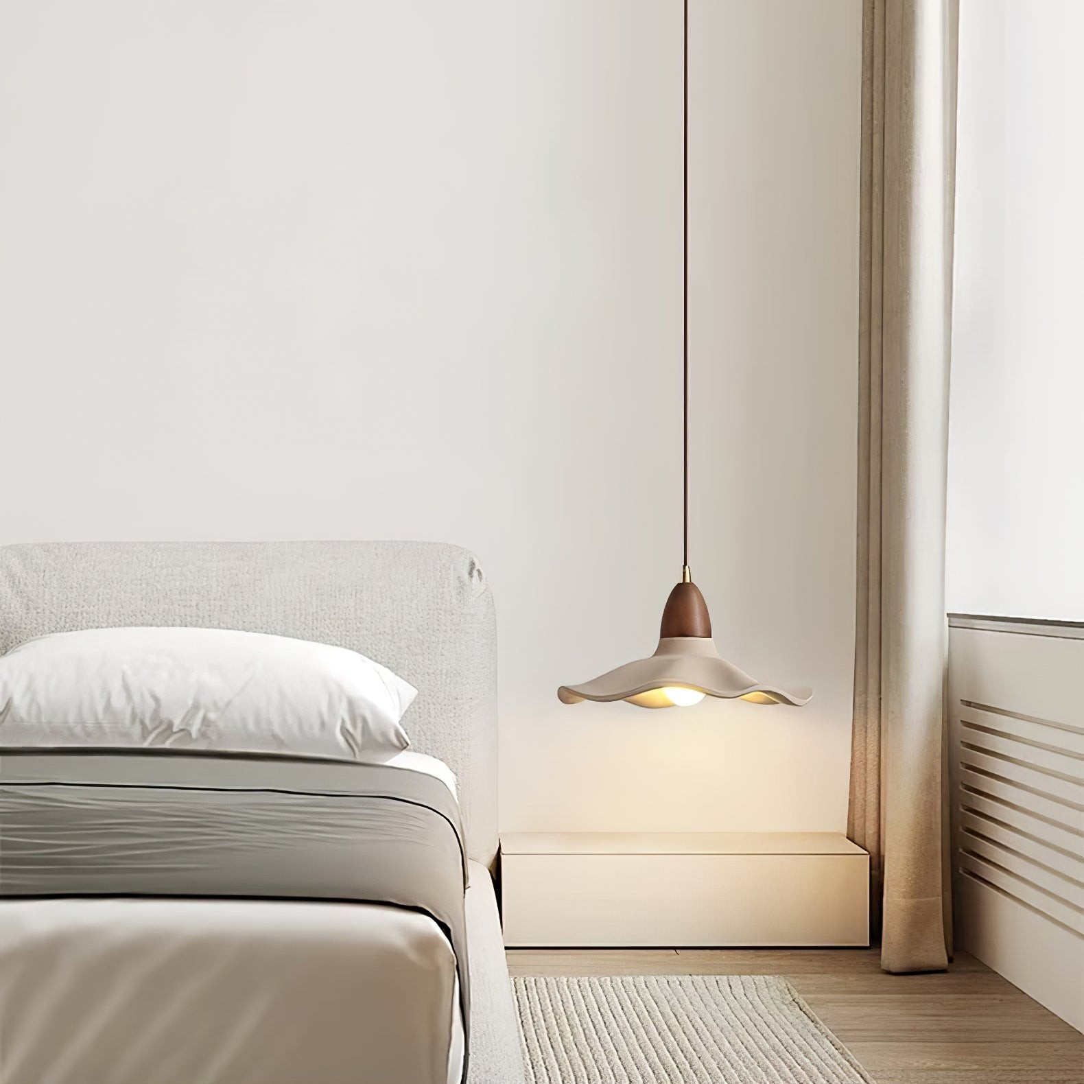 Japanese Wabi-Sabi Style Cement Wave Pendant Lamp M80