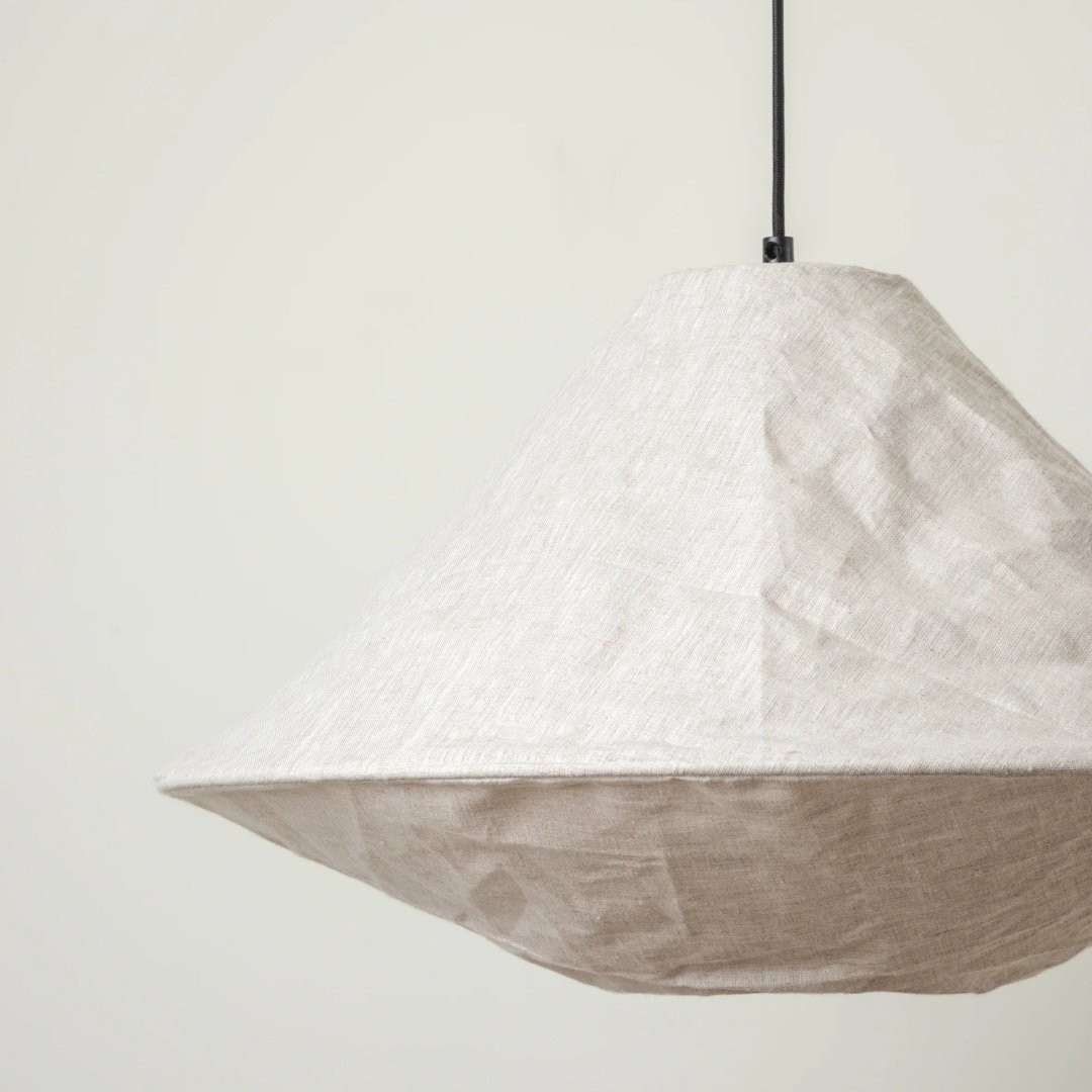 Zalen Collapsible Fabric Shade - Handcrafted Woven Pendant Light for Dining Room and Entryway Ambiance T650