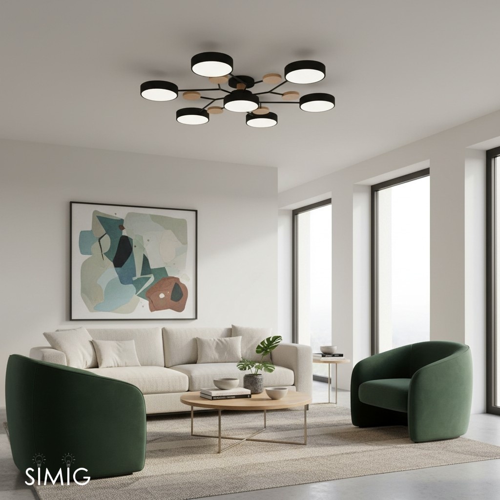 Nordic Modern Multi Disc Ceiling Lamp S94