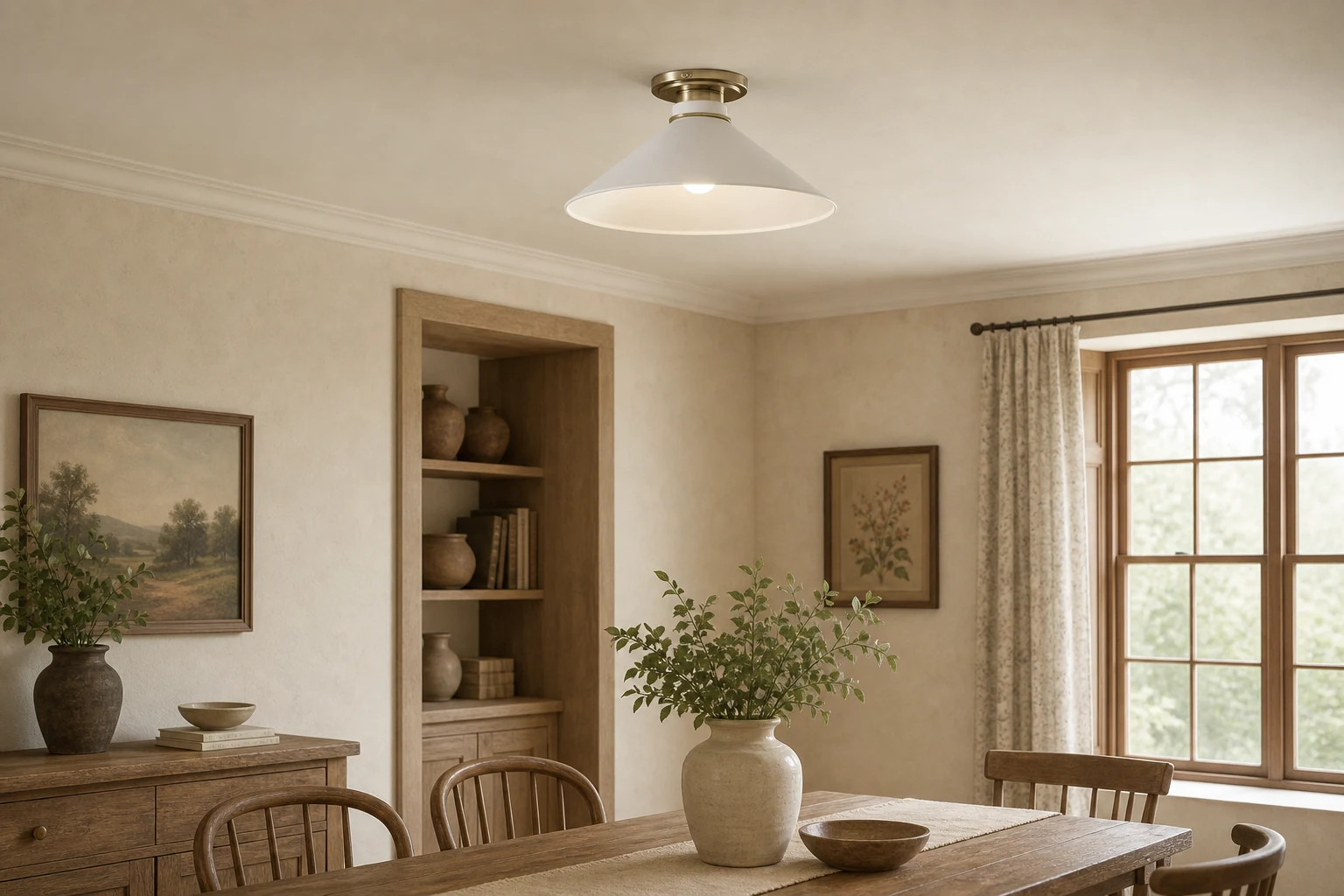 Lampa Aurenza do montażu podtynkowego w jasnym, lifestylowym pomieszczeniu