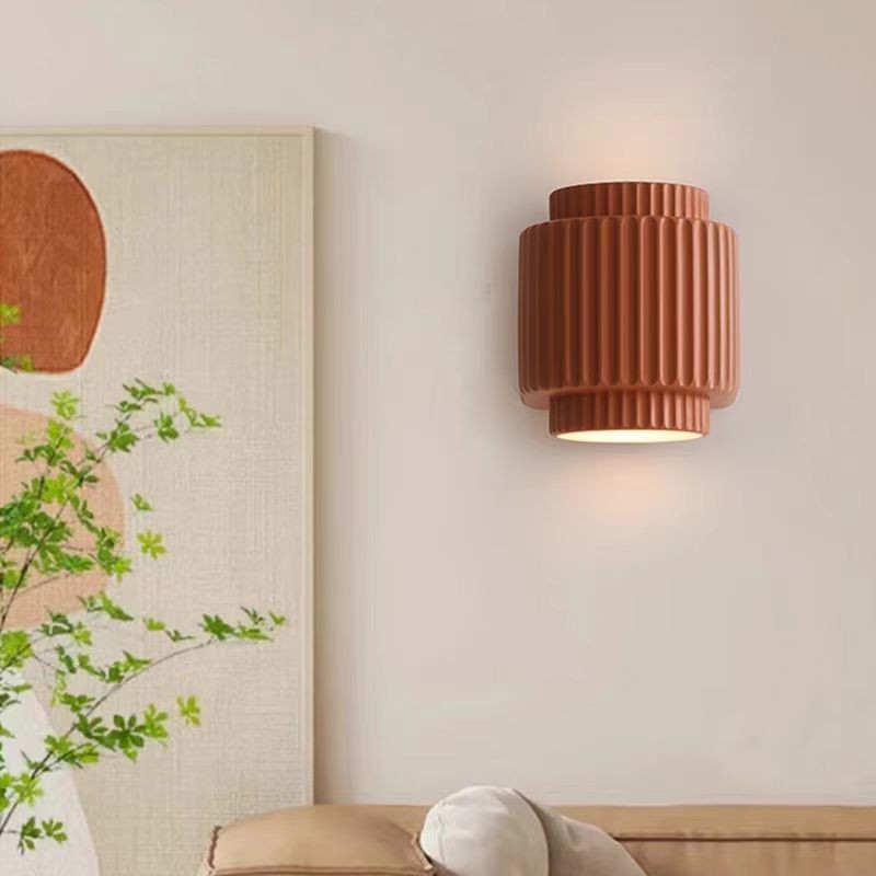 Creative Cylinder Resin Bedroom Wall Lamp S141