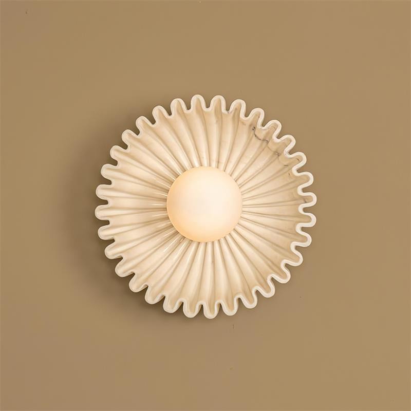 Plastic Lampshade Ceramic Flower Wall lamp M285