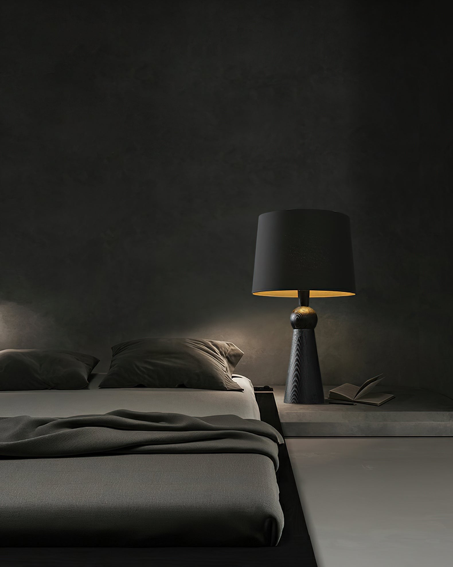 Nordic Retro Solid Wood Fabric Table Lamp M87