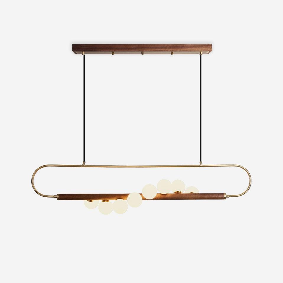 Modern Walnut Simple Chandelier M132