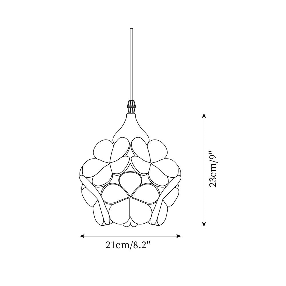French Creative Pastoral Style Flower Pendant Light M238