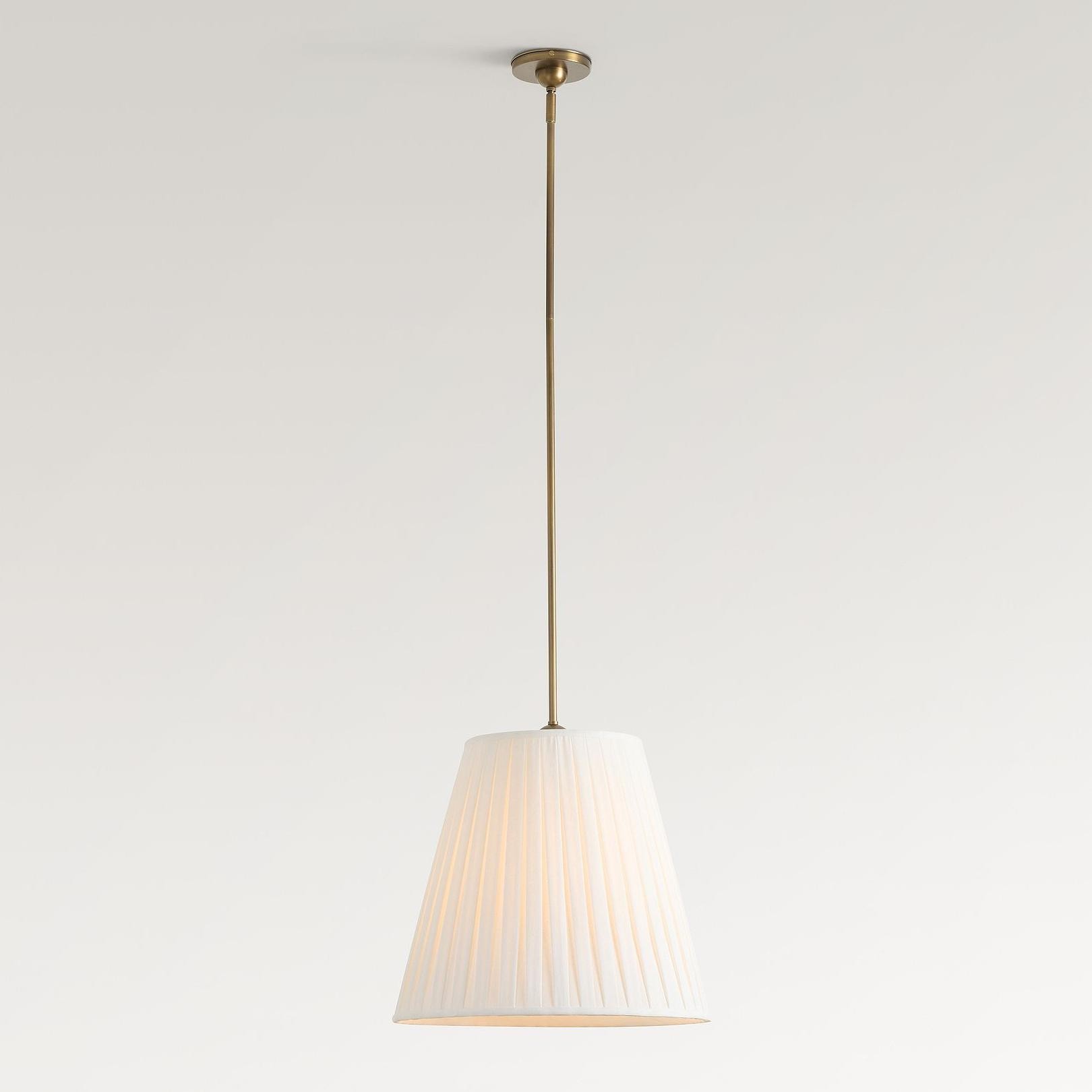 Luvora Modern Fabric Pleated Shade Pendant Lamp - Contemporary Elegant Decor Hanging Light T033