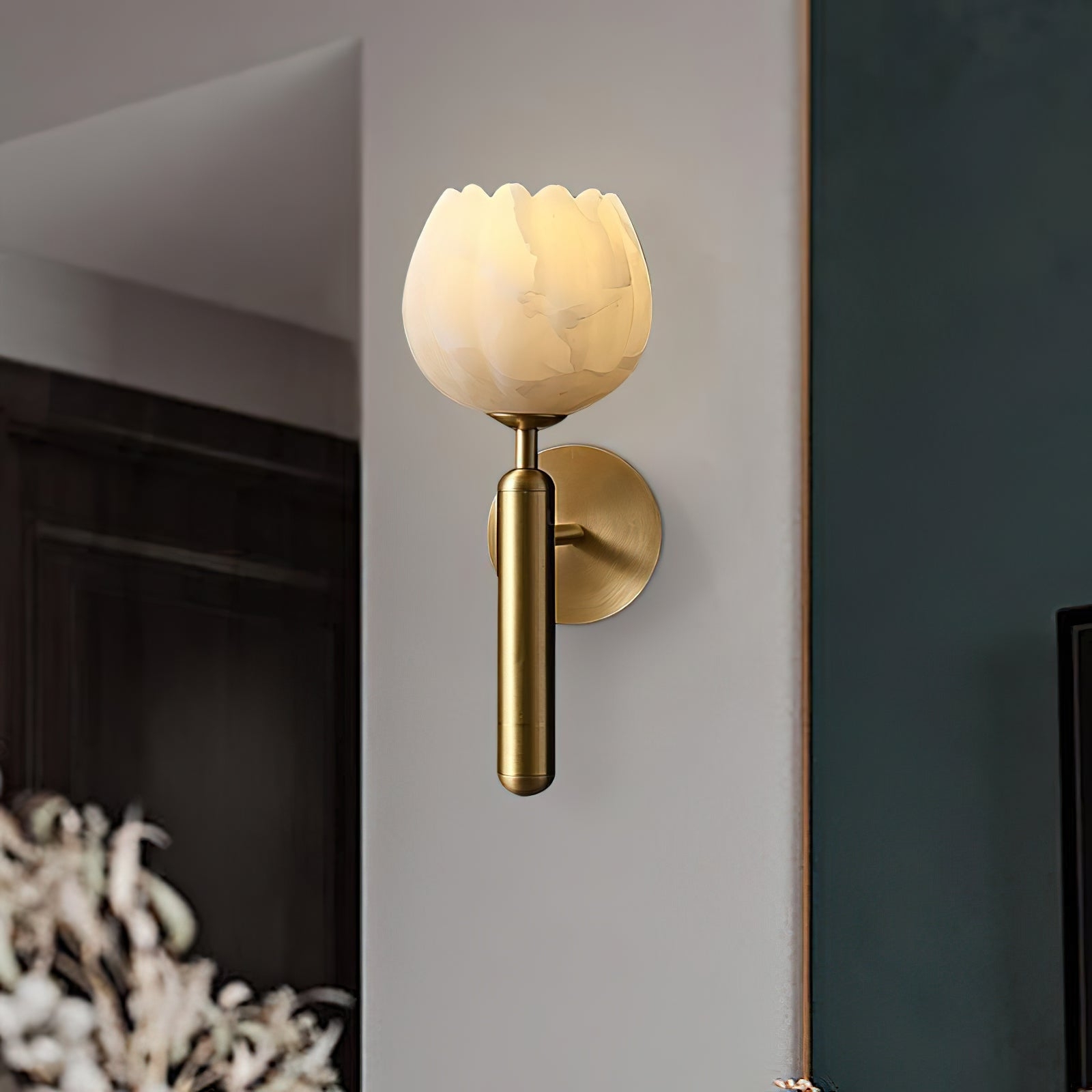 Mian Alabaster Wall Lamp D439