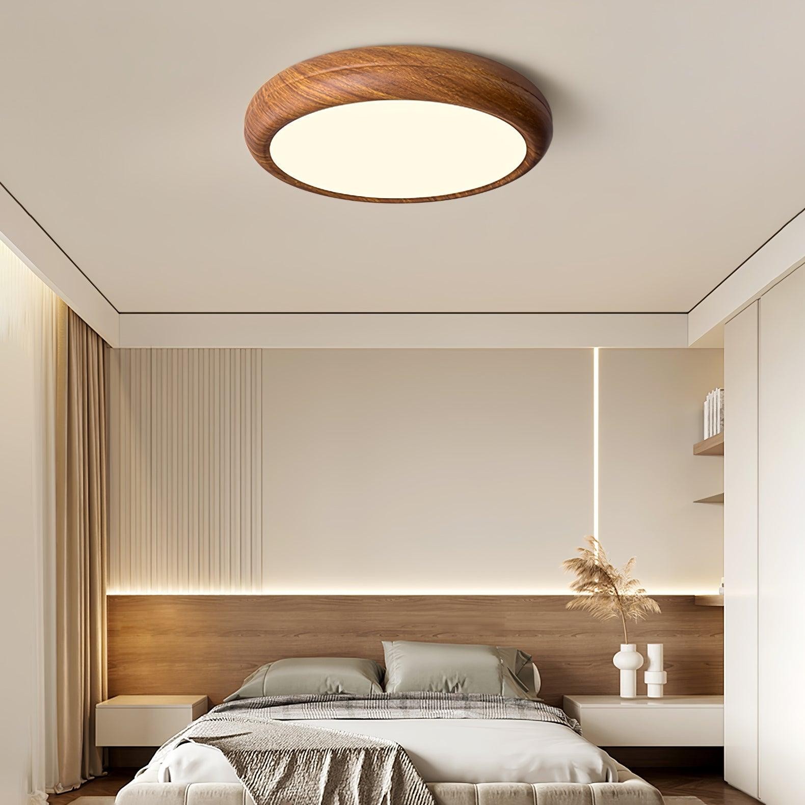 Wood Grain Round Ceiling Lamp M297