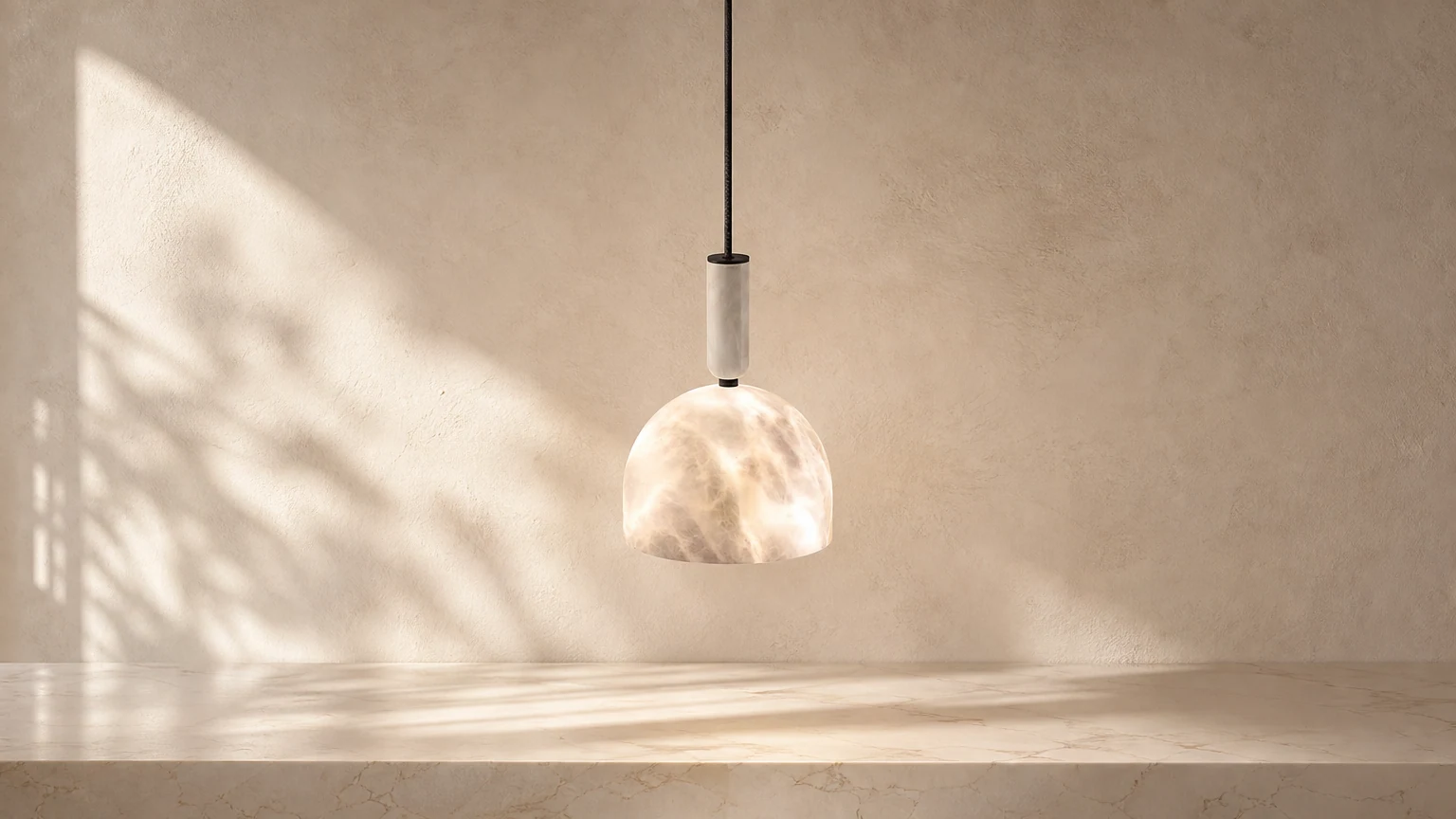 Lampa wisząca Ellouz D249 w ciepłej oprawie wnętrza