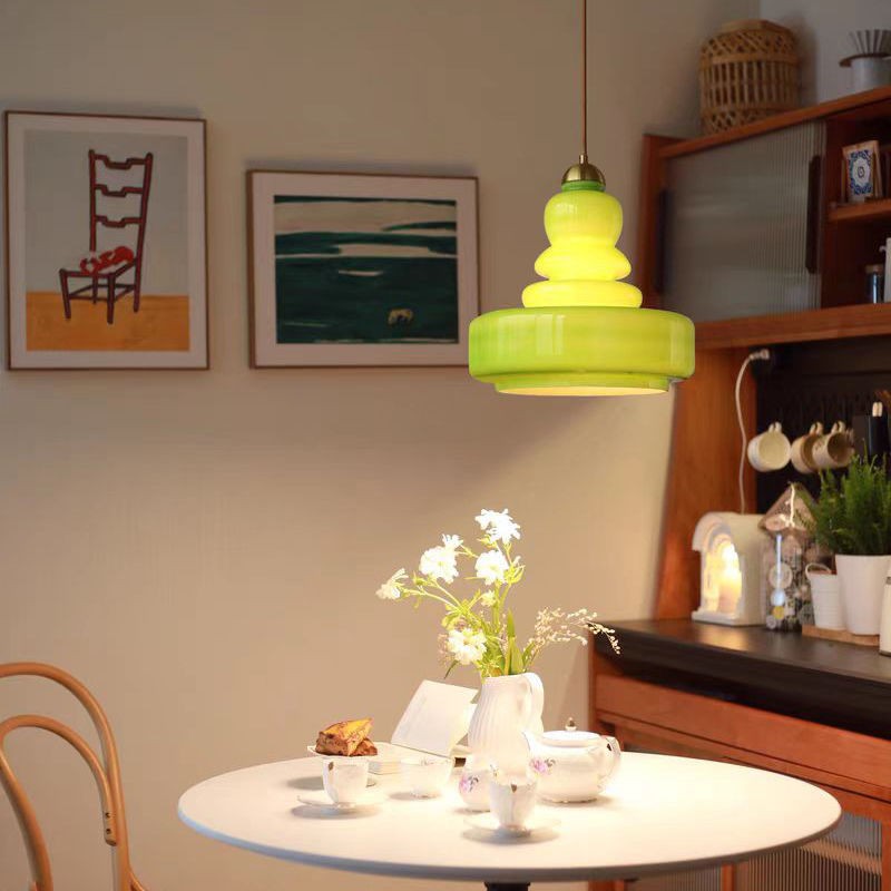 Bauhaus Vintage Gourd Glass Pendant Lamp S125