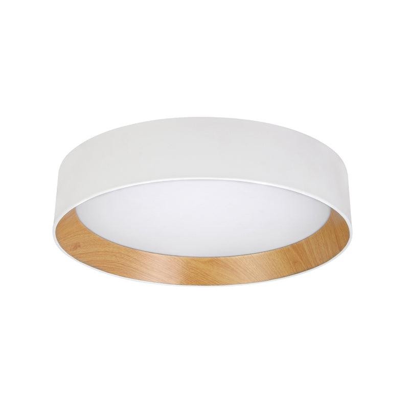 Japanese Minimalist Creative Wood Grain Round LED Ceiling Lamp M427