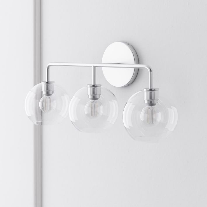 Selvion Artistic Globe Sconce Light - Handcrafted Glass Sculptural Wall Fixture T021