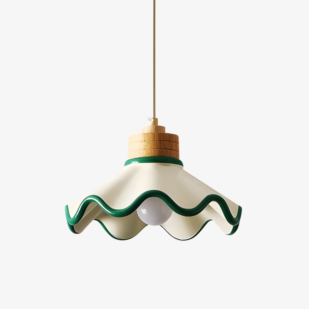 Moliro Scalloped Pendant Light - Modern Wavy Lighting for Dining Room T515