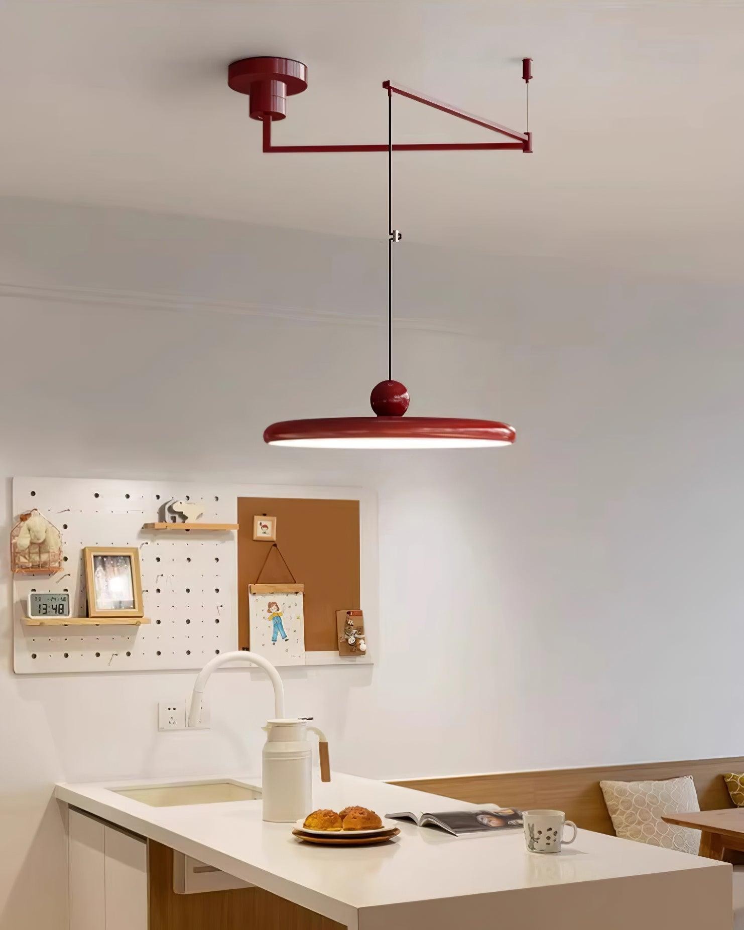 Simple Modern Adjustable Swing Arm Disc Pendant Lamp M110