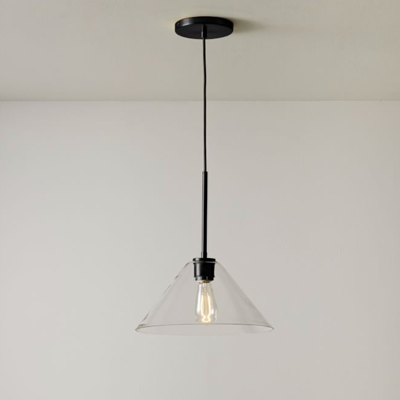 Conica Glass Cone Pendant Lamp – Modern Style Light for Any Room T104