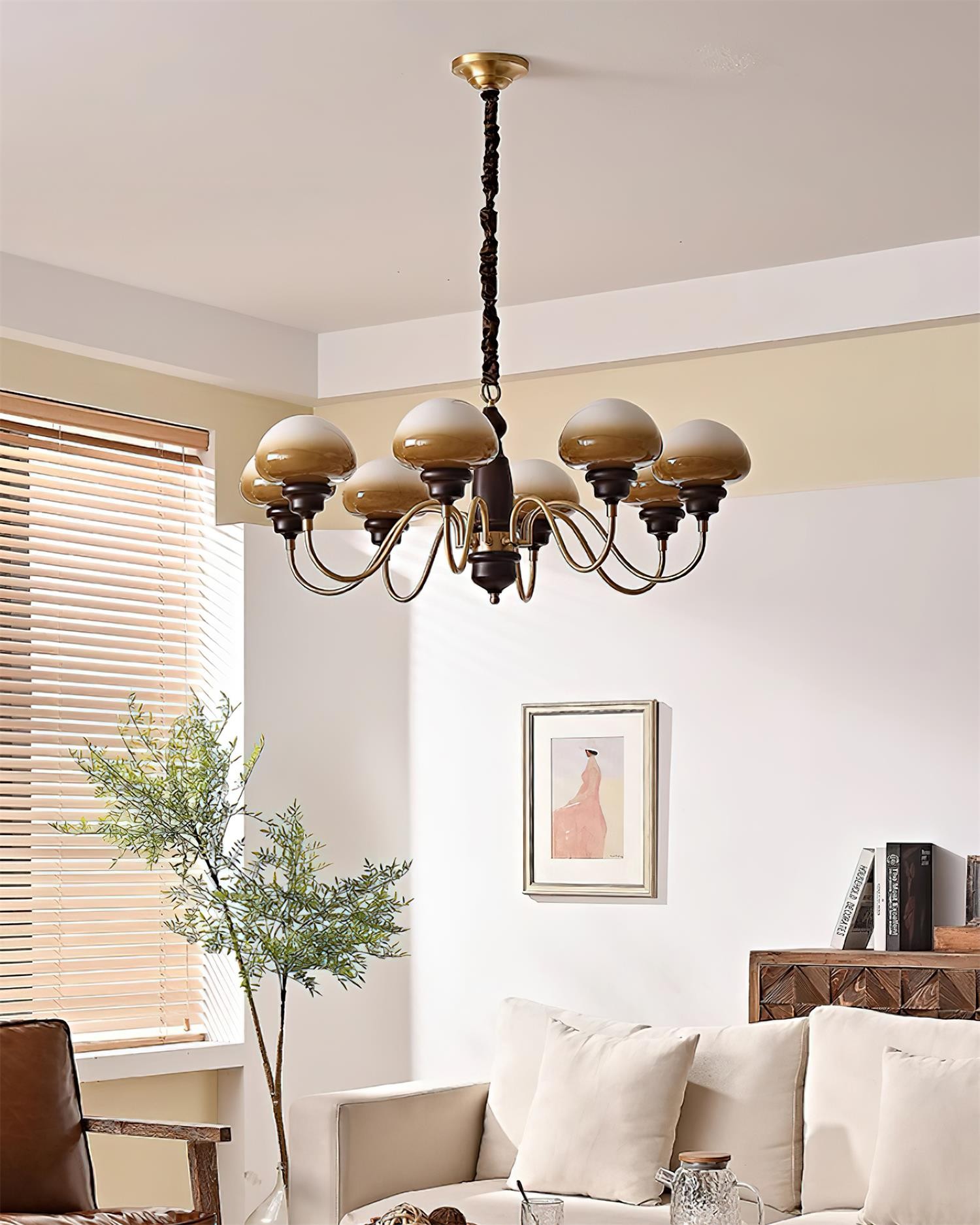 American Retro Mushroom Chandelier M232