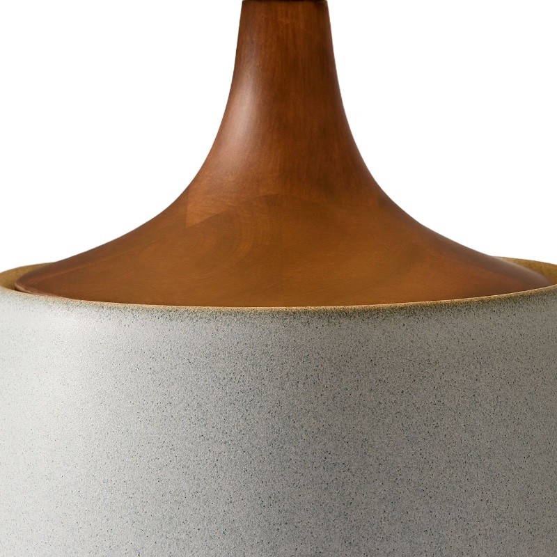 Avero Contemporary Table Lamp - Textured Cement Design for Living Room and Office T485