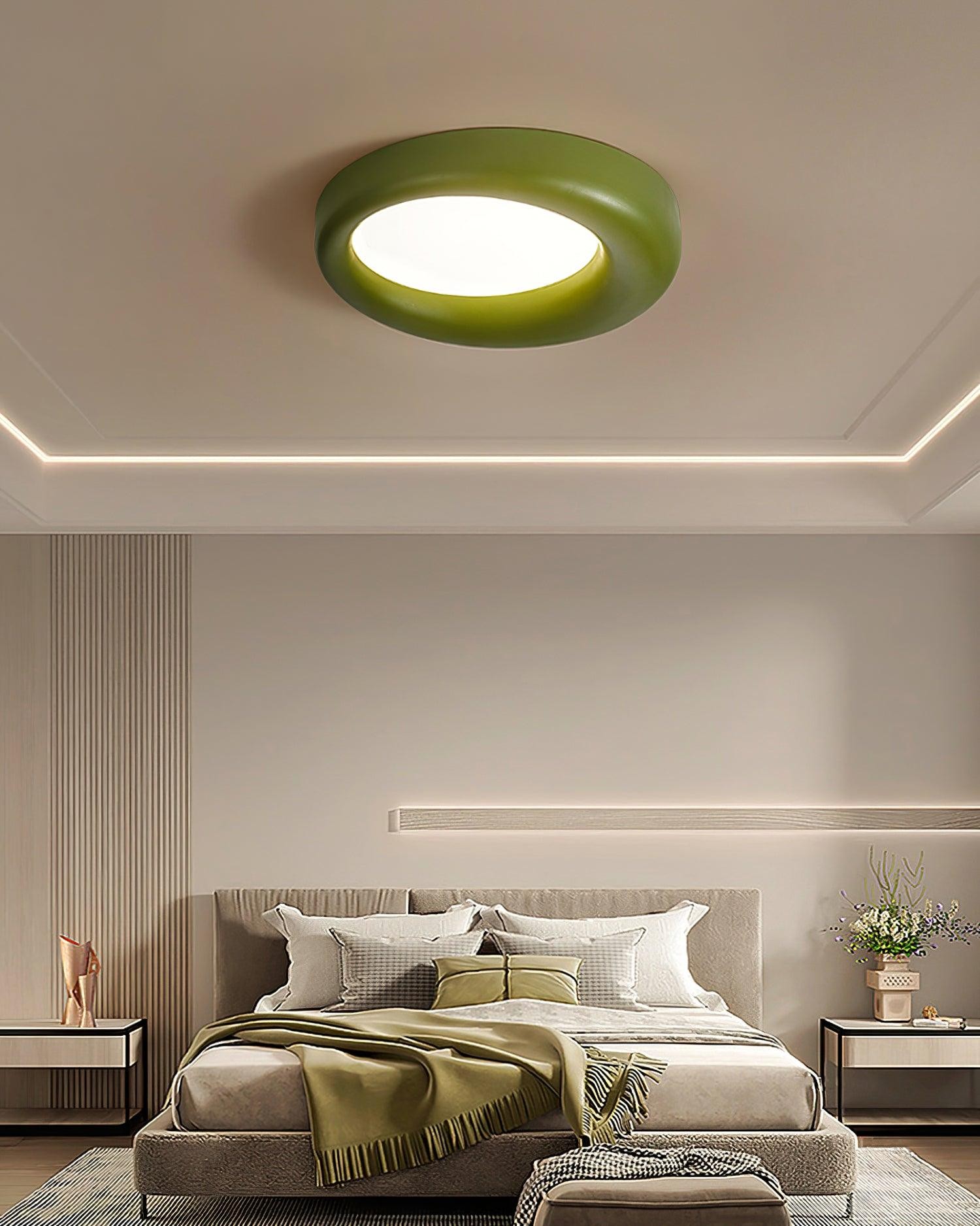 Center Offset Concentric Circle Acrylic Ceiling Lamp M413