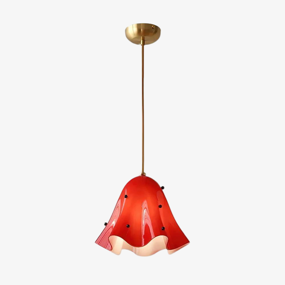 Bellina Artistic Glass Pendant Light - Modern Bloom Inspired Hanging Ceiling Lamp T279