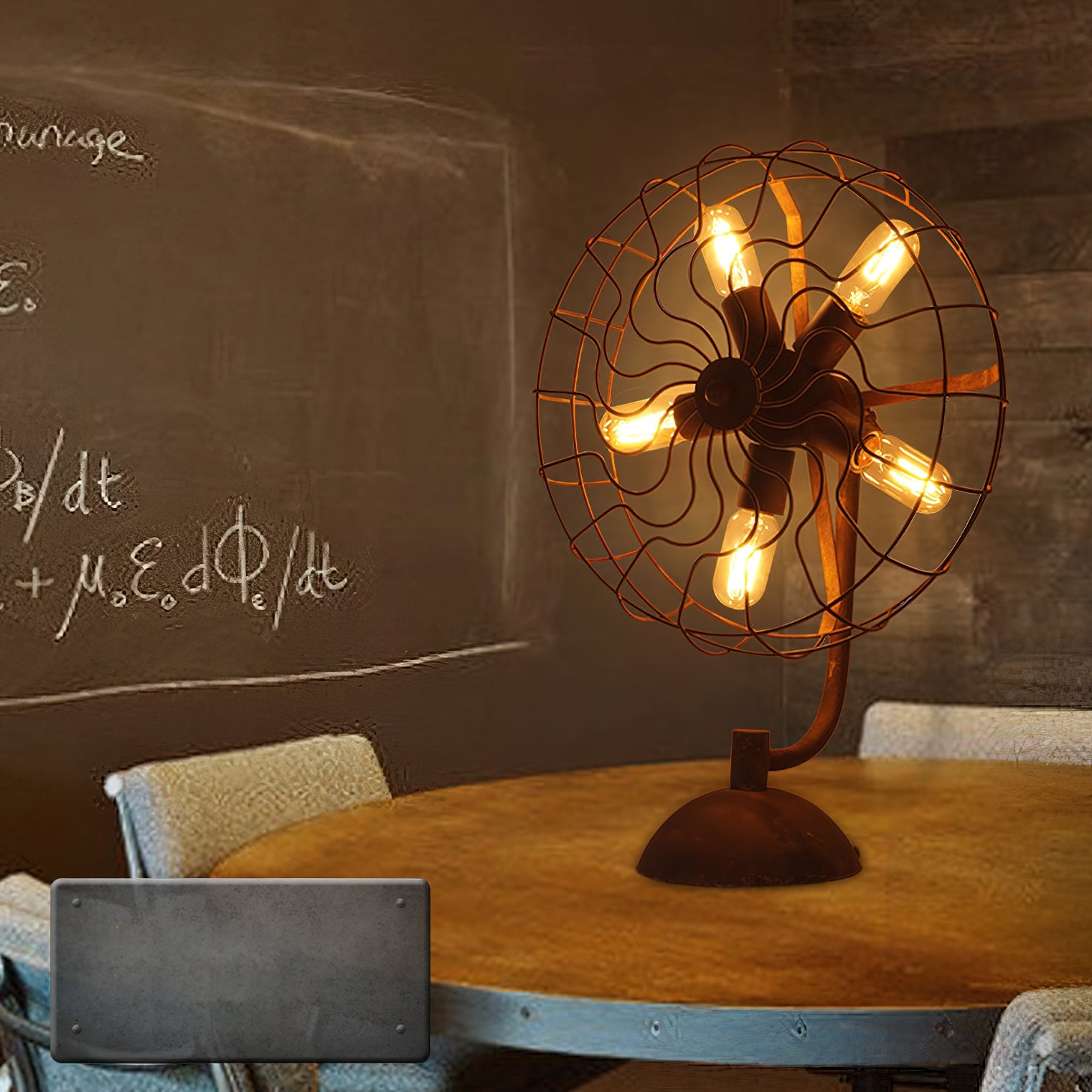 Old Style Fan Table Lamp D464
