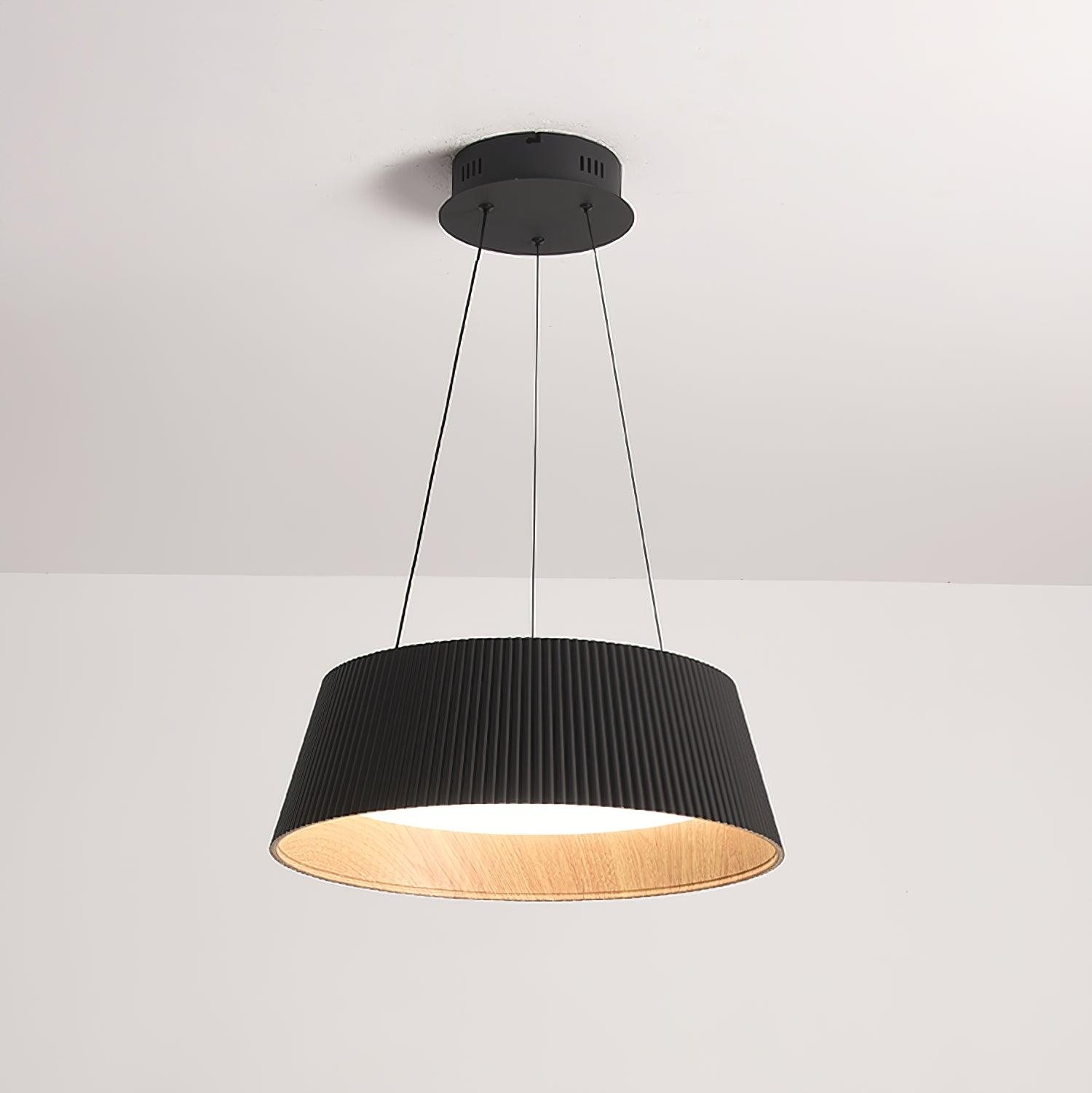 Minimalist Corrugated Lampshade Bedroom Pendant Lamp M389