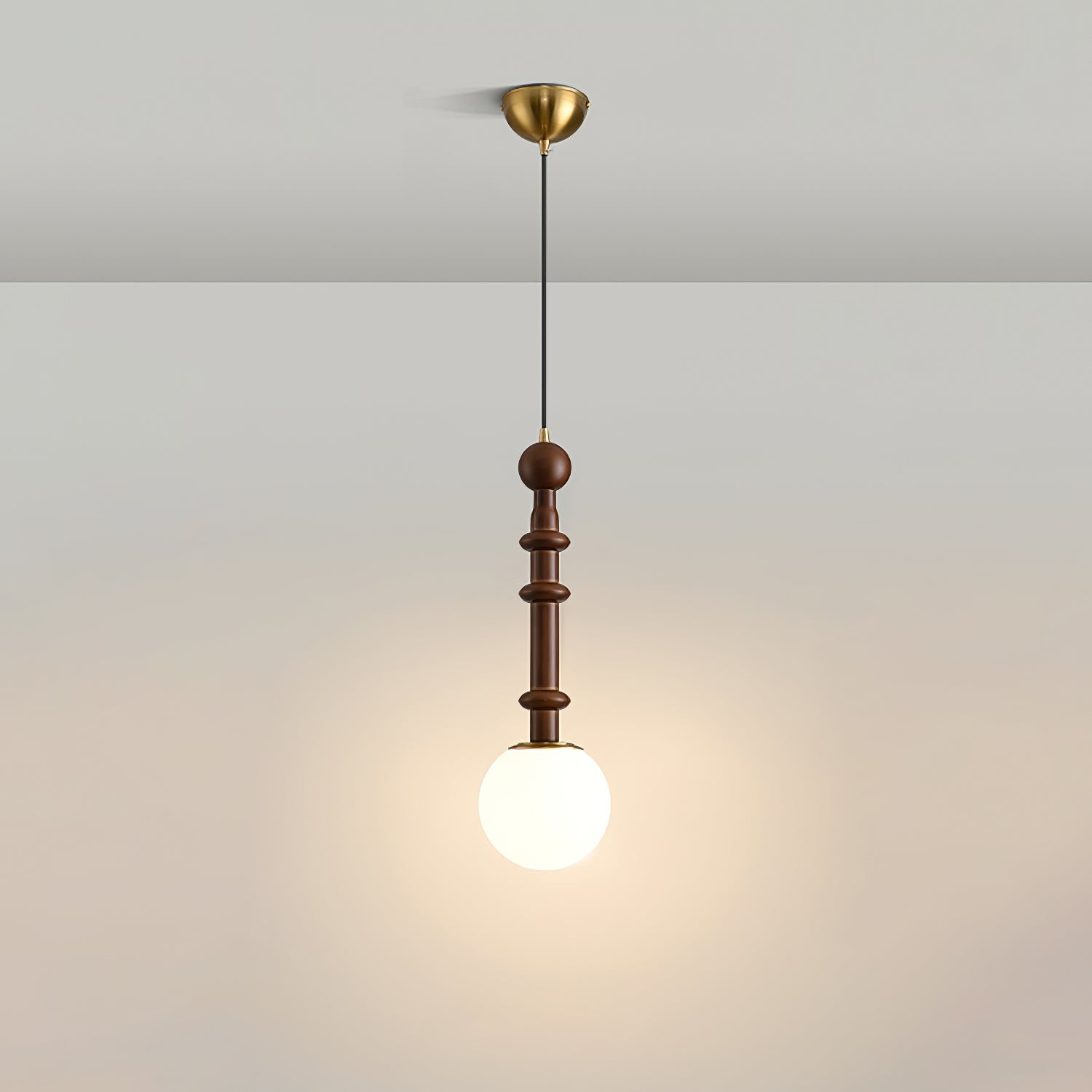 Retro Solid Wood Series Pendant Lamp M524